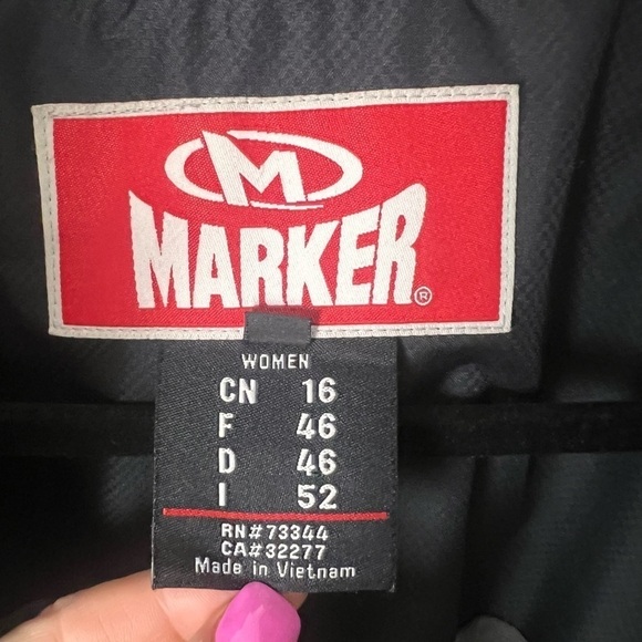 Marker ski jacket women's size 16 black - Picture 12 of 13